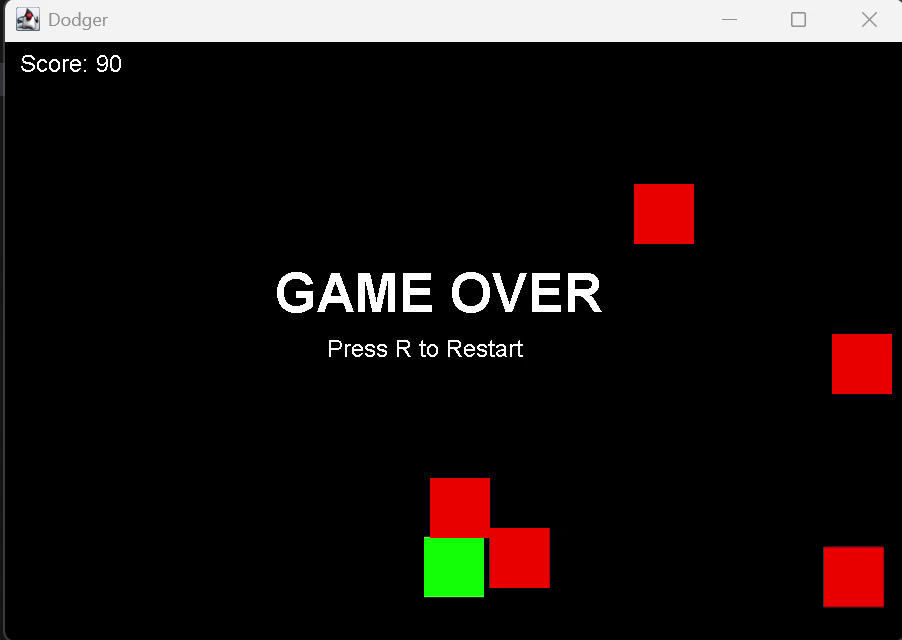 Gameplay preview of Dodger Game